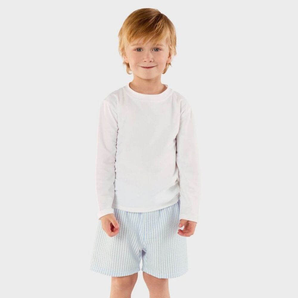 RuggedButts -  Baby Boys' Seersucker Swim Trunks - Bl Blue
